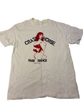 Mens Rare VINTAGE 1982 Crazy Horse De Paris France Single Stitch Shirt Sz L picture