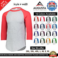 Augusta Sportswear Men's Baseball Jersey Sports T shirt Raglan Tee - 4420 picture