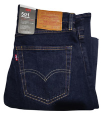 Levis 501 Original Fit Jeans Rinse Dark Blue Wash New With Tags picture