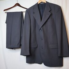 Yves Saint Laurent 2 Piece Geometric Wool Suit Men Blazer 44 Pants 32x31 Classic picture