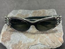Vintage1950's MAY Black Rhinestone Cat Eye Eyeglasses Sparklers Very Cool picture