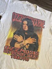 Rare Vintage Ozzy Osbourne Retirement Sucks 1996 Tour T Shirt Metal Rock Large picture