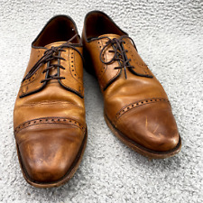 Allen Edmonds Clifton Shoe SZ 11 Walnut Tan Cap Toe Leather Oxford Dress Men's picture