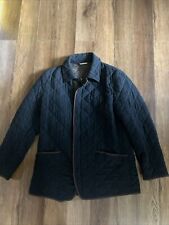 Schneiders Salzburg Black Quilted Field Barn Jacket Coat Size 42  picture