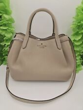 Kate Spade Lage Satchel Pebbled Leather Light Sand Dumpling NWT MUST-HAVE  picture