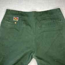 Vintage Ben Davis Military Green Canvas Work Pants Men’s 40x32 Relaxed Fit USA picture