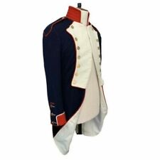 New Reproduction British Napoleonic Uniform Men's Navy Blue Wool Coat Fast Ship picture