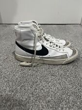 Nike Blazer Mid 77 Vintage Mens Size 9.5 White Black 2019 Used See Pics picture