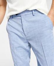 Alfani Men's Slim-Fit Stretch Solid Dress Pants 30 x 30 Light Blue picture
