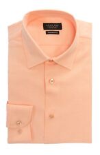 Tailored / Slim Fit Mens Peach Dress Shirt Wrinkle-Free Spread Collar AZAR MAN picture