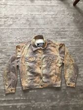 Gianni Versace Vintage Rare Tiger Print Denim Jacket Size M picture