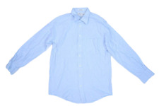 Burberrys of London 100% Cotton Light Blue Long Sleeve Button Shirt USA Men 15.5 picture