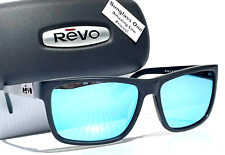 NEW Revo WINSTON Matte Black POLARIZED Blue Lens Sunglass 1242 01 BL picture