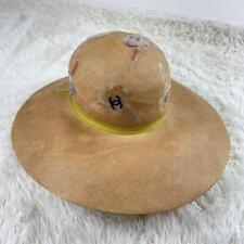 CHANEL Cap Rare Straw Hat Coco Mark Vintage picture
