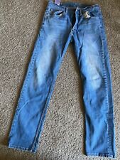 Levi’s 505 Straight Leg Regular Fit Jeans Men’s 34x34 Blue Denim picture
