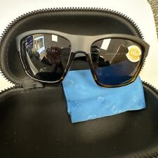 COSTA DEL MAR Slack Tide POLARIZED Sunglasses Matte Black Tortoise/Gray 580P NEW picture