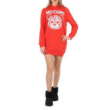 Moschino Fantasy Print Red Teddy Bear Print Hoodie Dress picture