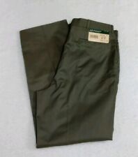 Vintage Manhattan Men's 38x32 Olive Dress Pants Slacks Trousers Made In USA New picture