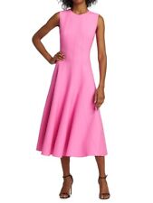Oscar de la Renta Curved Seam Midi-Dress. Size 4. Current $2990 picture
