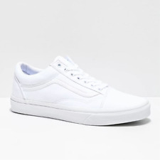 Vans OLD SKOOL Mens Womens All White VN000D3HW00 Low Top Skateboard Shoes picture