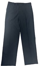Nautica Dress Pants Men’s Size 42x36 Black Noir Pin Stripe Slacks Pants NWT picture