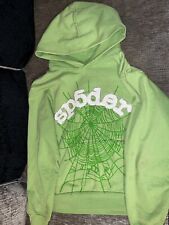 AUTHENTIC Sp5der Web Hoodie - SLIME GREEN - Size Medium picture