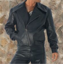 NEW Motorcycle Biker Leather Jacket - Double Breasted Layout picture