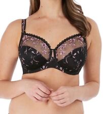 Fantasie Isla Bra Black Pink Size 30F Underwired Side Support Full Cup 6902 picture