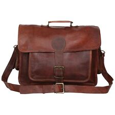Messenger Bag For Men Genuine Leather Briefcase Style Large Office Laptop Bag picture