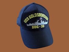 USS GOLDSBOROUGH DDG 20 NAVY SHIP HAT U.S MILITARY OFFICIAL BALL CAP U.S.A MADE picture