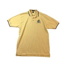 Hilton Head Men's Golf Polo Rugby Size XL Yellow Short Sleeve 100% Cotton picture