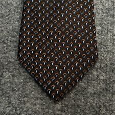 NEW Jos A Bank Mens Neck Tie 100% Silk Geometric Brown Blue Signature Collection picture