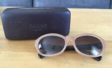 Vintage Pair Coach Sunglasses 520013 Honey Dark Tortoise Shades with Case picture