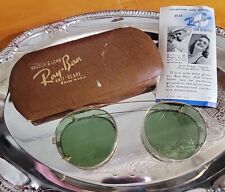Vintage Ray Ban Bausch & Lomb 1/10 12K GF B&L Clip-on Sunglasses w/ Case USA picture