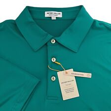 NEW Peter Millar Polo Shirt Mens Large Summer Comfort Crown Sport Green Casual picture