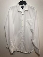 J Crew Shirt Mens XL White Button Up Traditional Oxford Cotton Long Sleeve picture