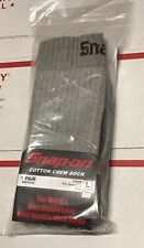 NEW 12 Pairs Mens GRAY Snap On Tools Crew Socks Large   MADE USA picture