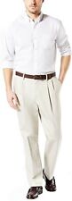 DOCKERS Men's Classic Fit Signature Khaki Cotton Stretch Pants Pleated 38x34 $62 picture
