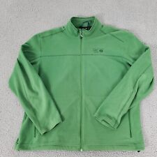 Mountain Hardware Jacket Men Extra Large Green Outdoor Fleece Full Zip XL Hiking picture