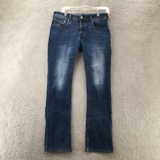 Diesel Zatiny Bootcut Jeans Mens 30 (Actual 32x32) Blue Denim Mid Rise Buttons picture