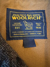 Woolrich Brown Herringbone Tweed Field Coat XXL... Made in USA picture