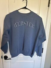 Vintage Webster University Champion Sweatshirt Crewneck Blue Gray Mens XLarge picture