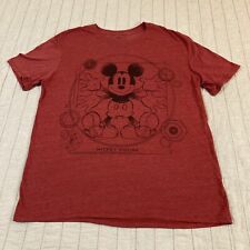 RARE Disney Store Vitruvian Mickey Mouse Da Vinci Double Sided T shirt  Large picture
