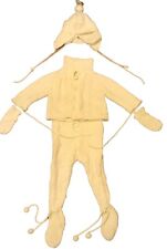 Vintage Childs Acrylic White Snowsuit W/ Hats Gloves Sweater Pants For Toddler picture