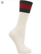 White Luxury Socks With Green And Red Web picture
