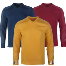 For Strange New Worlds Captain Pike Gold Uniforms Starfleet Blue Red Top Shirts picture