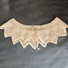 Antique Crochet Lace Collar Ivory picture