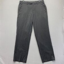 Dockers Pants Men's 33 Gray Straight Fit Flat Front Clasic Fit Size W33 L32 picture