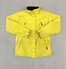 Volcom Nimbus Jacket Large Yellow Black Mens Full Zip Lined Nylon picture