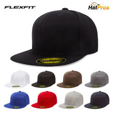 Original Flexfit Flatbill Hat Premium 6210 Fitted Baseball Cap 210 Flat Bill picture